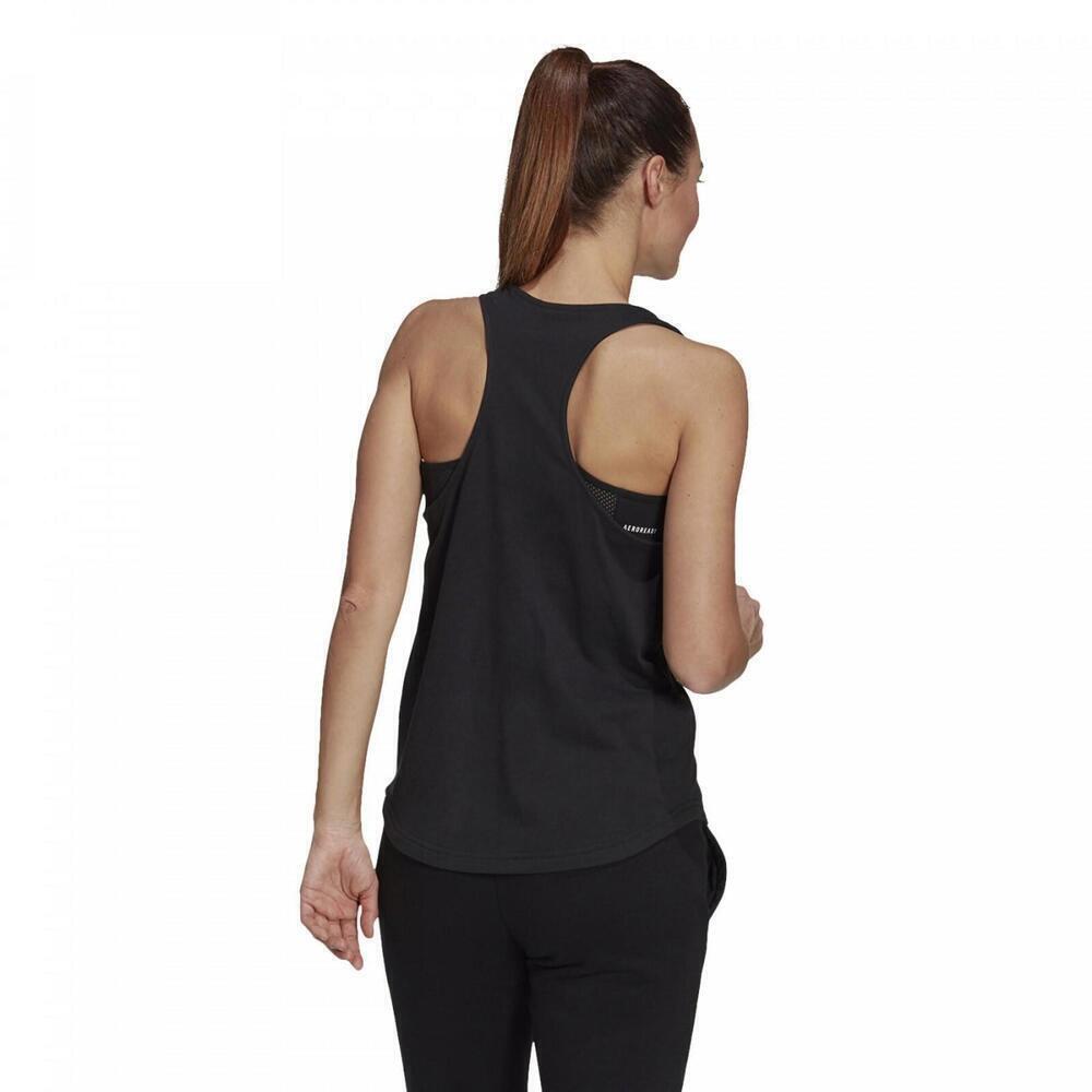 Adidas Womens Printed Graphic Tank Top, BLACK W FLORAL, SIZE XS - Picture 3 of 4